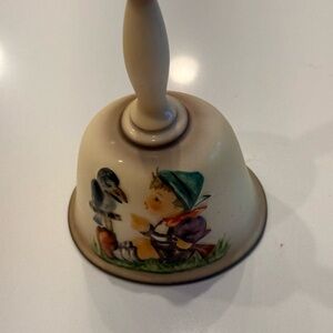 Goebel Cream and Blue Decorative Bell